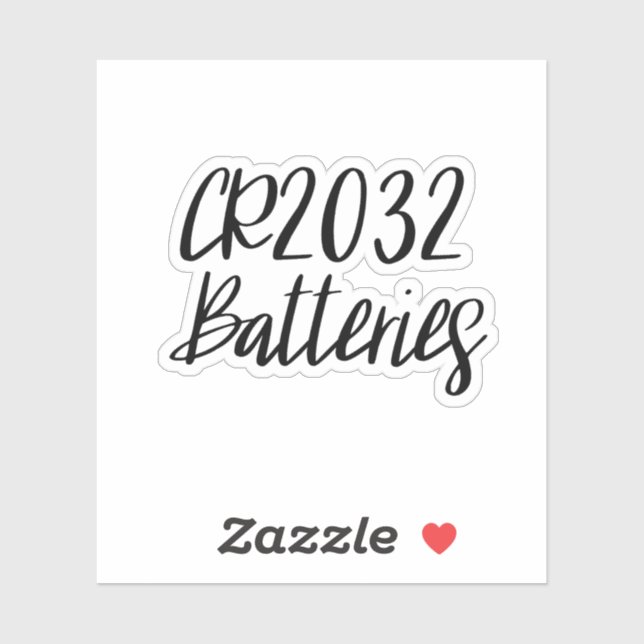 CR2032 Batteriespeicheraufkleber Aufkleber (Blatt)