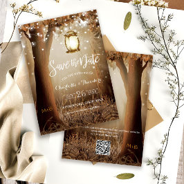 CR Code Rustic Country Wedding Save the Date