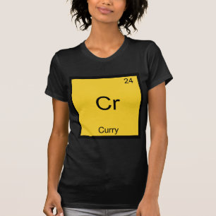 Cr - Curry T-Shirt drôle Symbole d'élément de chim