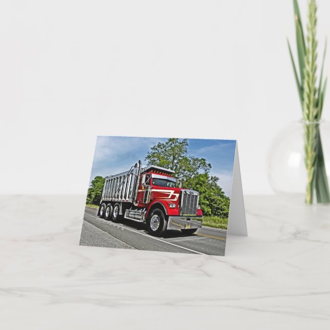 CRA Dump Truck Note Card Karte (Vorderseite)