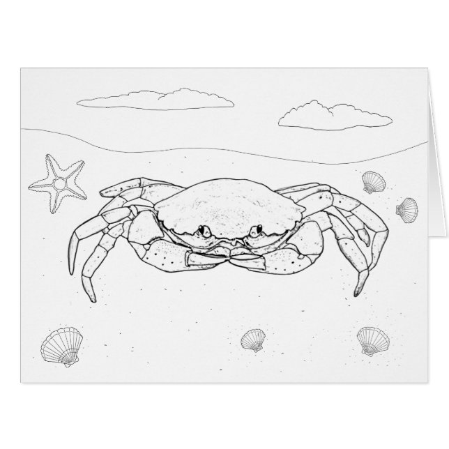 Crab Aduloring Big Card (Vorderseite (Horizontal))