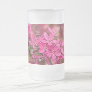 Crab Apple bläst Mattierte Glas Bier Tasse