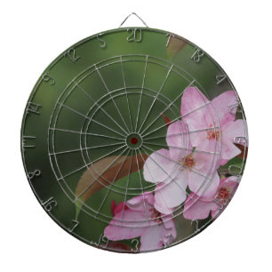 Crab Apple Pink Blume Dart Board Dartscheibe
