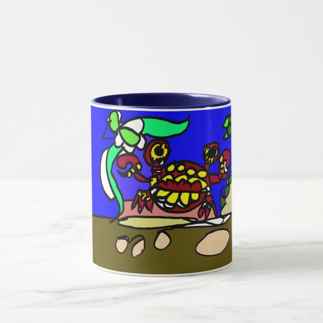 Crab art tasse (Zentrum)