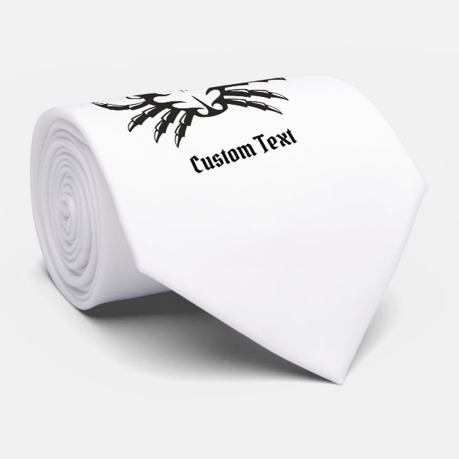 Crab Black Krawatte (Gerollt)