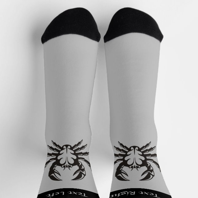 Crab Black Socks Socken (Oben)