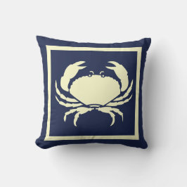 CRAB, blanc sur coussin de marine