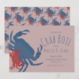 Crab Boil Party Geburtstag Abendessen Crawfish Pin Einladung