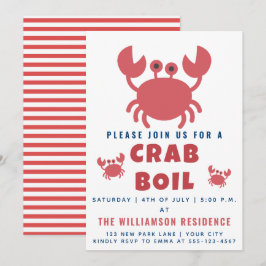 Crab Boil | Sommerliches Party / 4. Juli Einladung