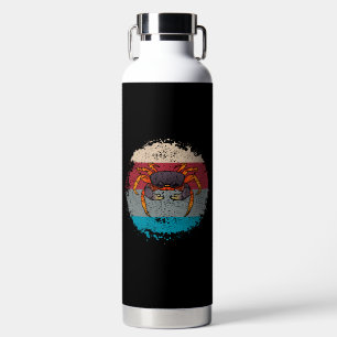 Crab Crabbing Retro Trinkflasche