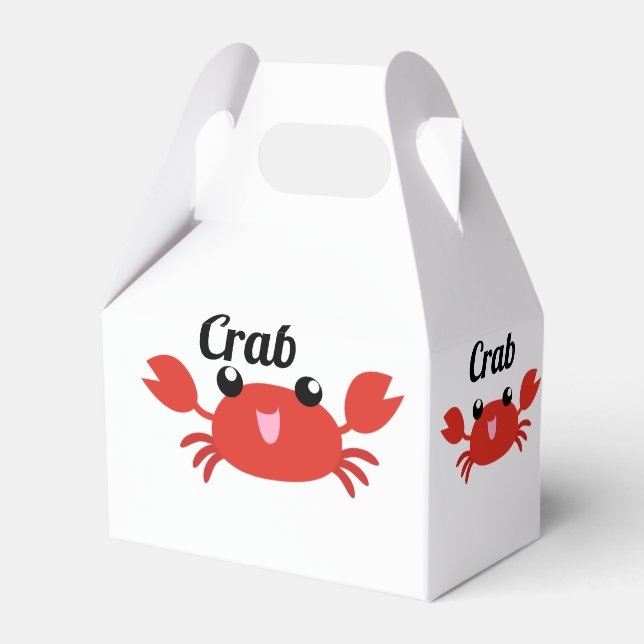 Crab Favor Box Geschenkschachtel (Vorderseite)