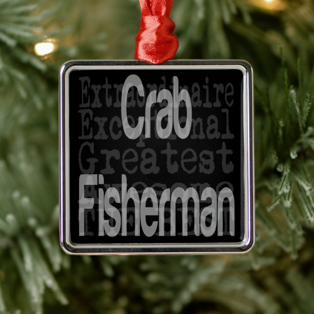 Crab Fisherman Extraordinaire Ornament Aus Metall (Baum)