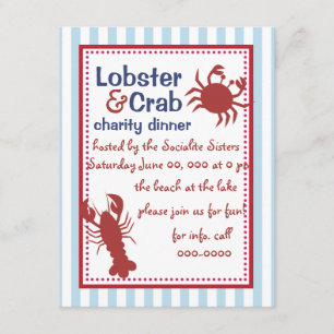 Crab & Hummer! Einladung