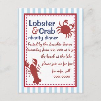 Crab & Hummer! Einladung