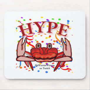 Crab Hype, MeWarriorFrau auf Twitch Mousepad
