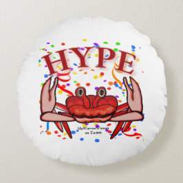 Crab Hype, MeWarriorFrau auf Twitch Rundes Kissen