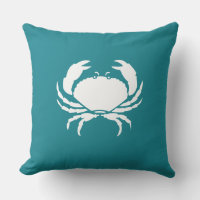 CRAB im Freien / aquamarines Meerwasserkissen