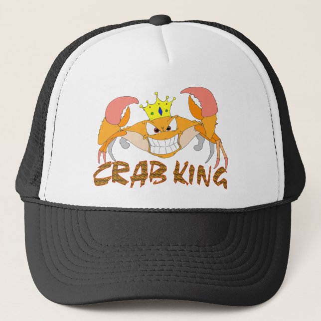 Crab King Hat Truckerkappe (Vorderseite)