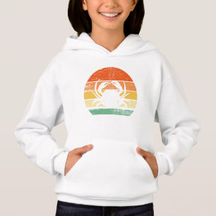 Crab Lover Retro Crabbing Vintag 80er Style Hoodie