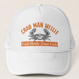 Crab Man Willie - Custom 47 Qualitäts-Snap-Back-Mü Truckerkappe