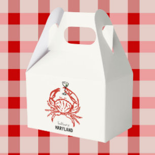 Crab Maryland Wedding Geschenkschachtel