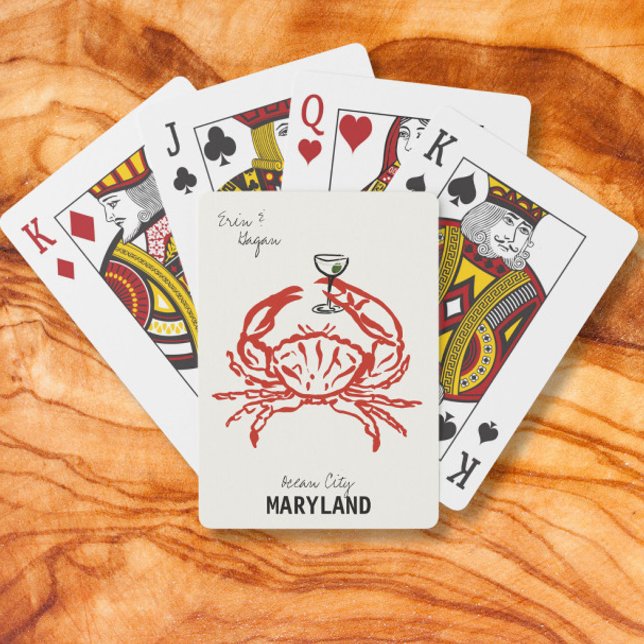Crab Maryland Wedding Spielkarten (Von Creator hochgeladen)