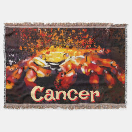 Crab Nautical Coastal Beach Cancer Personalisiert Decke