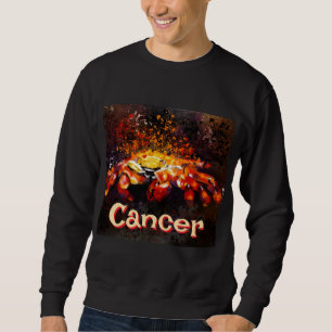 Crab Nautical Coastal Beach Cancer Personalisiert Sweatshirt