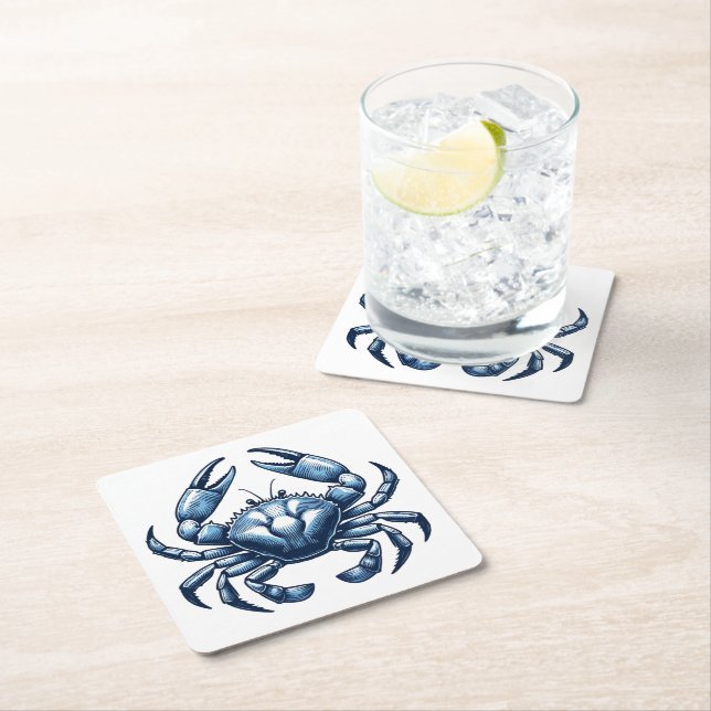 Crab Nautical Untersetzer (Vor Ort)