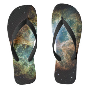 Crab-Nebel Erwachsene Badeschlappen Flip Flops