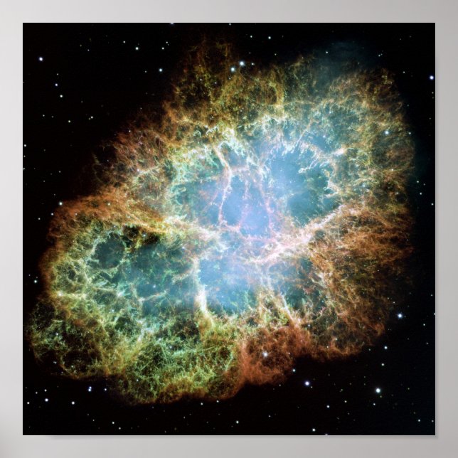 Crab Nebula Space NASA Foto Poster (Vorne)