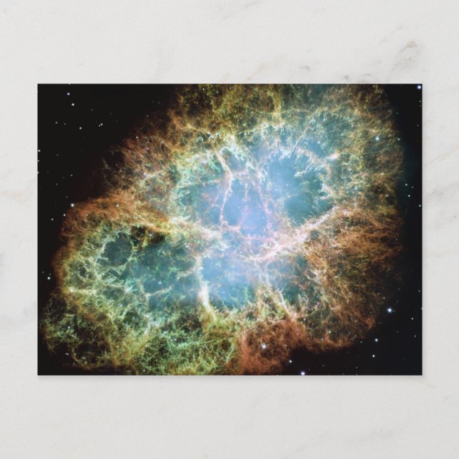 Crab Nebula Space NASA Foto Postkarte (Vorderseite)