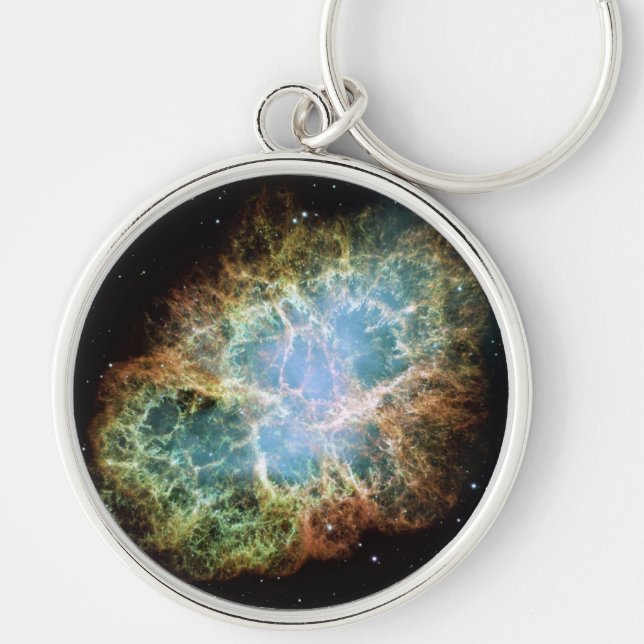 Crab Nebula Space NASA Foto Schlüsselanhänger (Vorne)