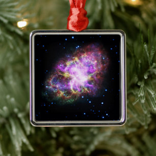 Crab Nebula Supernova Remnant Hubble Composite Ornament Aus Metall