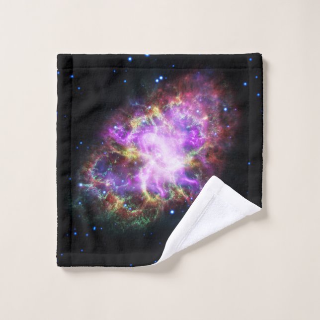 Crab Nebula Supernova Remnant Hubble Composite Waschlappen (Waschlappen)
