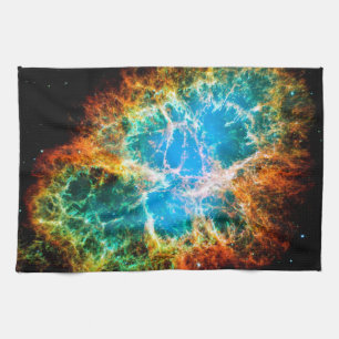 Crab Nebula Supernova Remnant Hubble Space Foto Küchentuch
