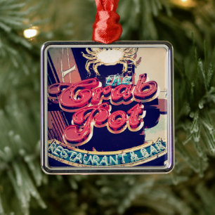 Crab Pot Restaurant Silbernes Ornament