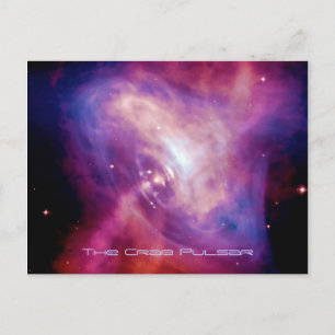 Crab Pulsar Time Laptop - Neutron Star Postkarte
