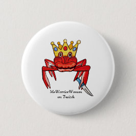 Crab Royalty mit Messer, MeWarriorFrau auf Twitch Button