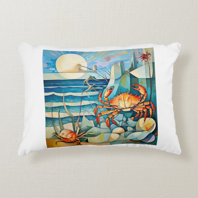 Crab Serenade Dekokissen (Vorderseite)