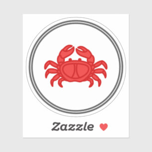 Crab Sticker Garnelen-Sammlung von Fischkraut