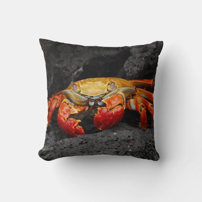 Crab Throw Kissen (Vorderseite)