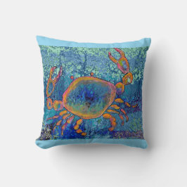Crab Throw Pillow Kissen