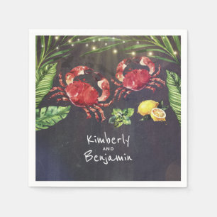 Crab Tropical Coastal Beach Serviette