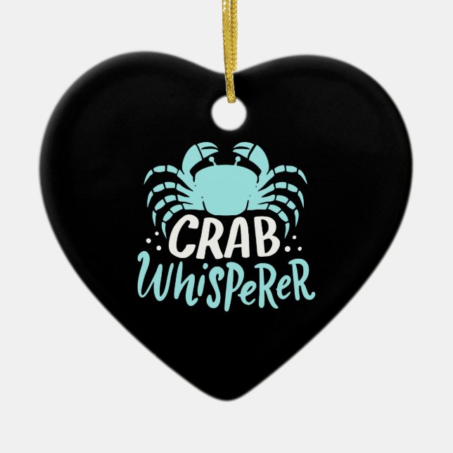 Crab Whisperer Keramik Ornament (Vorne)