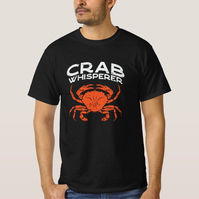 Crab Whisperer Vintag Crabbing T-Shirt (Vorderseite)