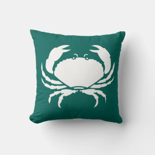 CRAB WHITE nur blaues Kissen