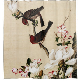 Crabappel und Magnolia Kunstwerke Duschvorhang