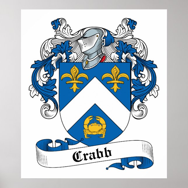 Crabb-Familienwappen Poster (Vorne)
