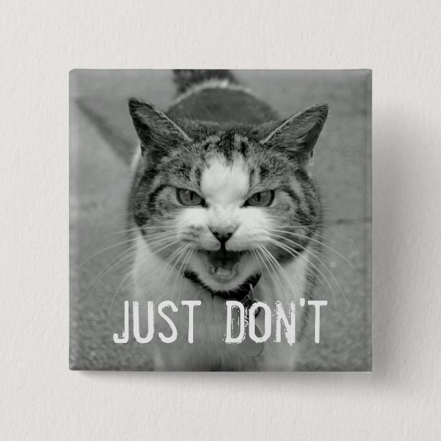 Crabby Cat Button (Vorderseite)